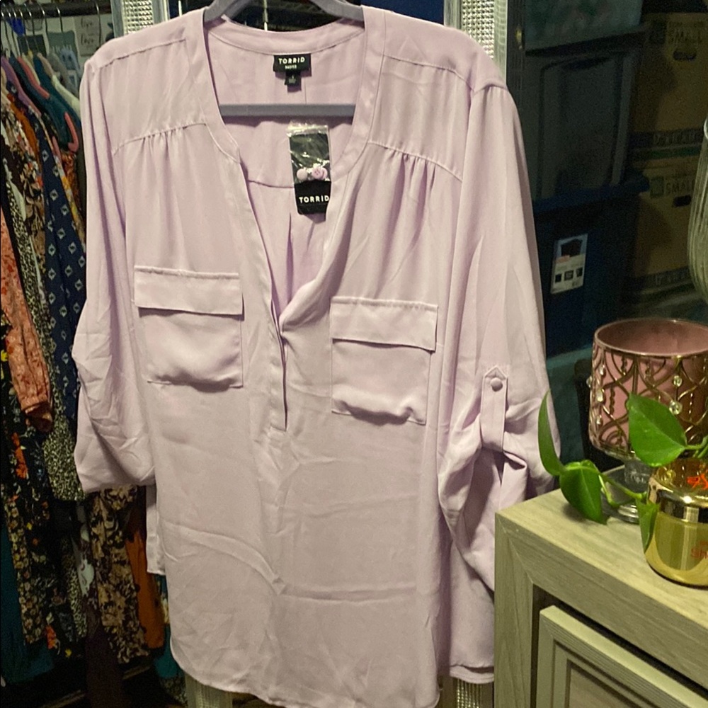 Torrid Light Purple Blouse